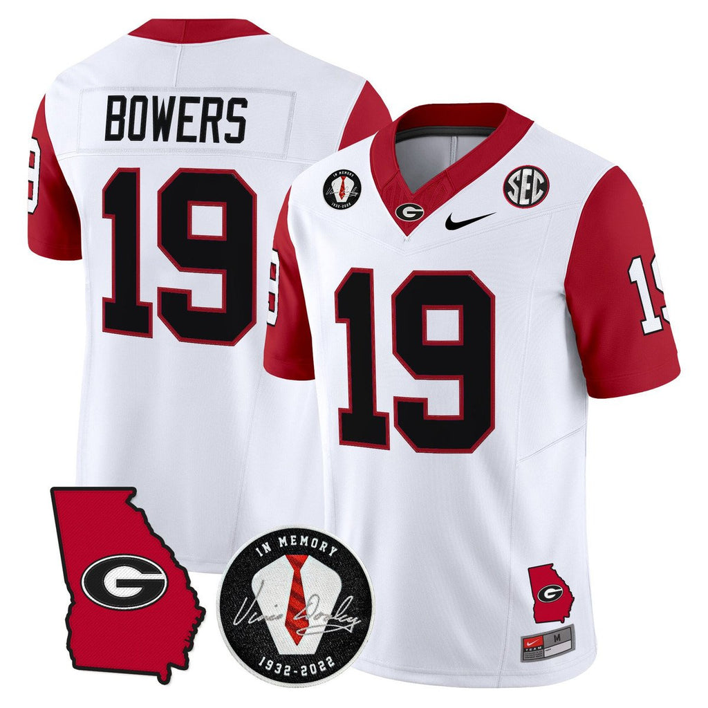 Brock Bowers Jersey #19 Georgia Bulldogs 2025 Limited Stitched White