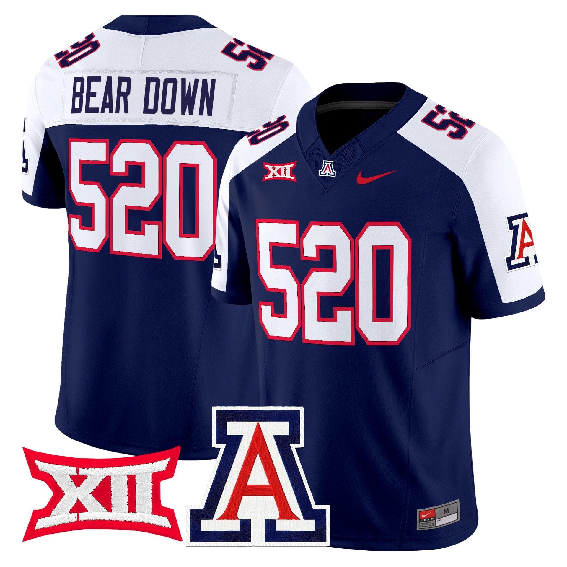 Bear Down Jersey #520 Arizona Wildcats 2025 Limited Stitched Navy Alternate