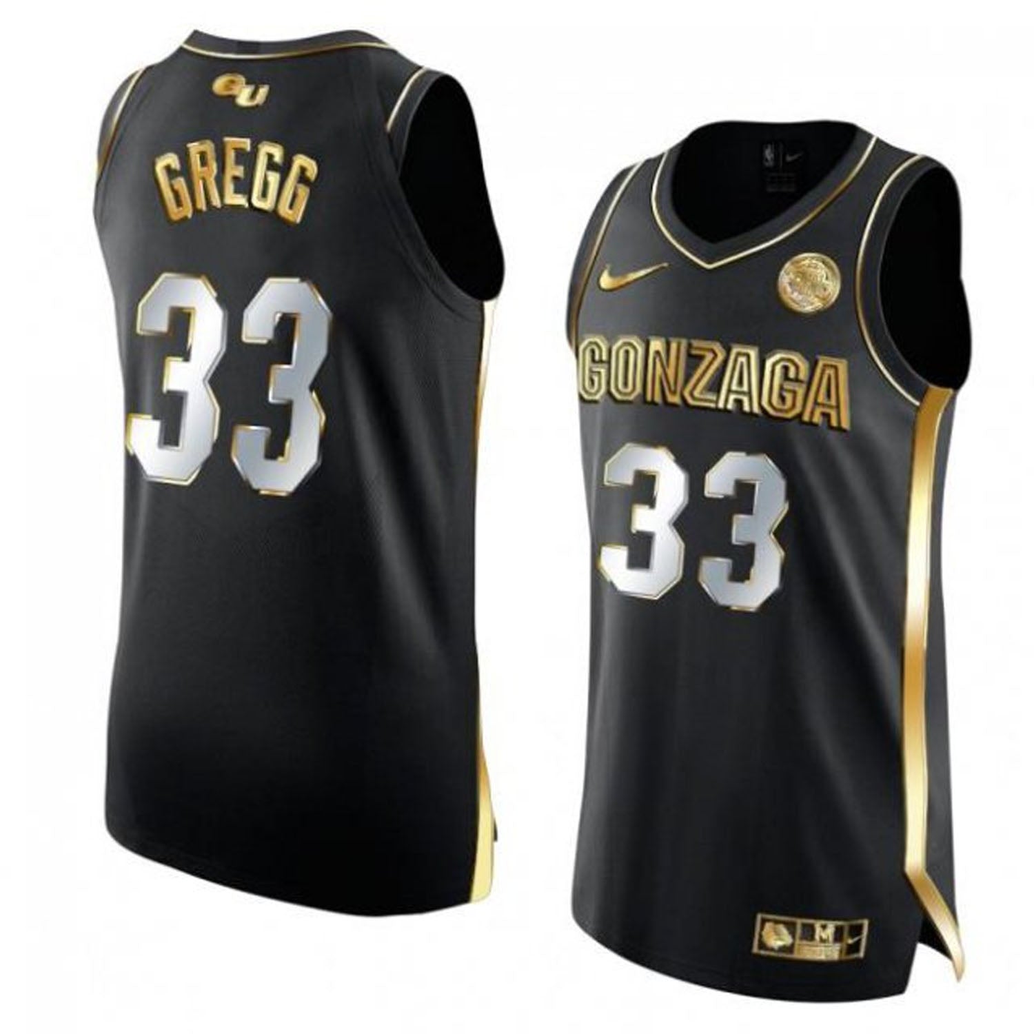 Ben Gregg Jersey Gonzaga Bulldogs College Basketball Black #331