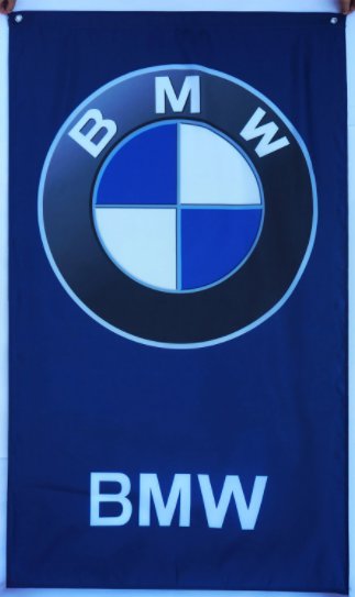 BMW Flag Blue Vertical 3X5 Ft Polyester Banner USA 90x150cm