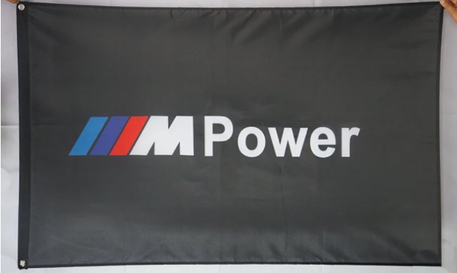 BMW M Power Flag 3X5 Ft Polyester USA 90x150cm