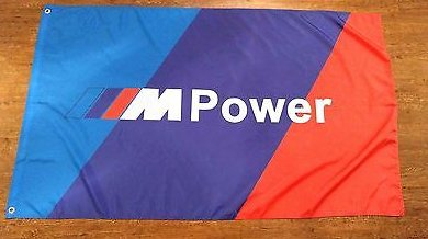BMW M Power Flag Blue Green Red 3X5 Ft Polyester Banner USA 90x150cm