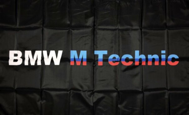 BMW M Technic Flag 3X5 Ft Polyester Banner USA 90x150cm