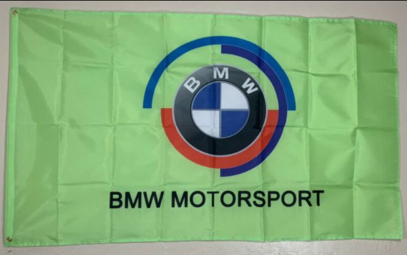 BMW Motorsport Flag Green 3X5 Ft Polyester Banner USA 90x150cm