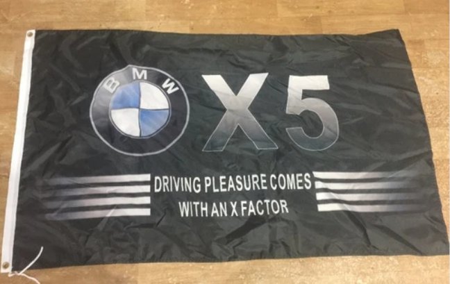 BMW Power Flag Black 3X5 Ft Polyester Banner USA 90x150cm