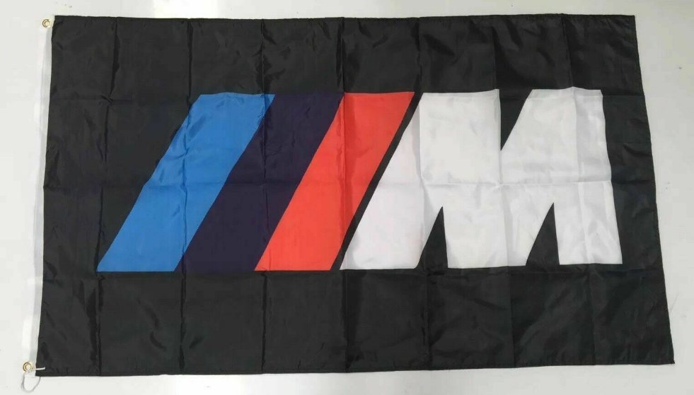 BMW Style 4 Banner Flag - Car Coupe Motorsport Sedan Mechanic Workshop Man Cave 3X5FT