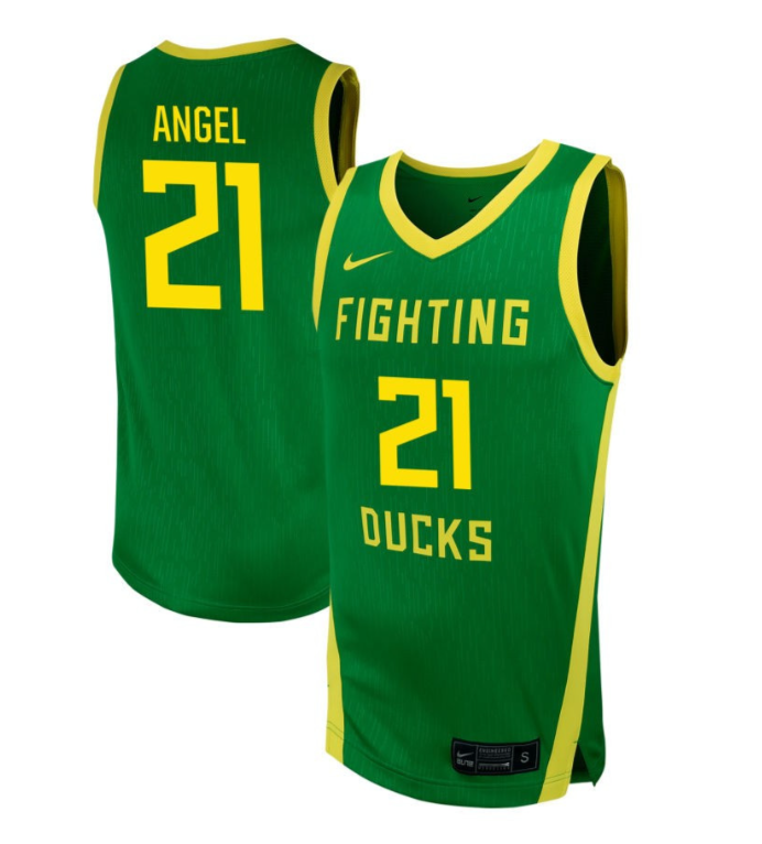 Deja Kelly Jersey #25 Oregon Ducks NIL Basketball Green