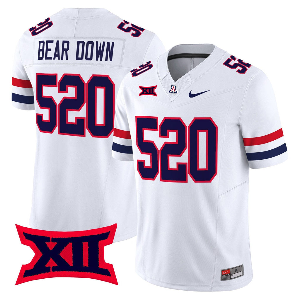 Bear Down Jersey #520 Arizona Wildcats 2025 Vapor Limited Stitched White