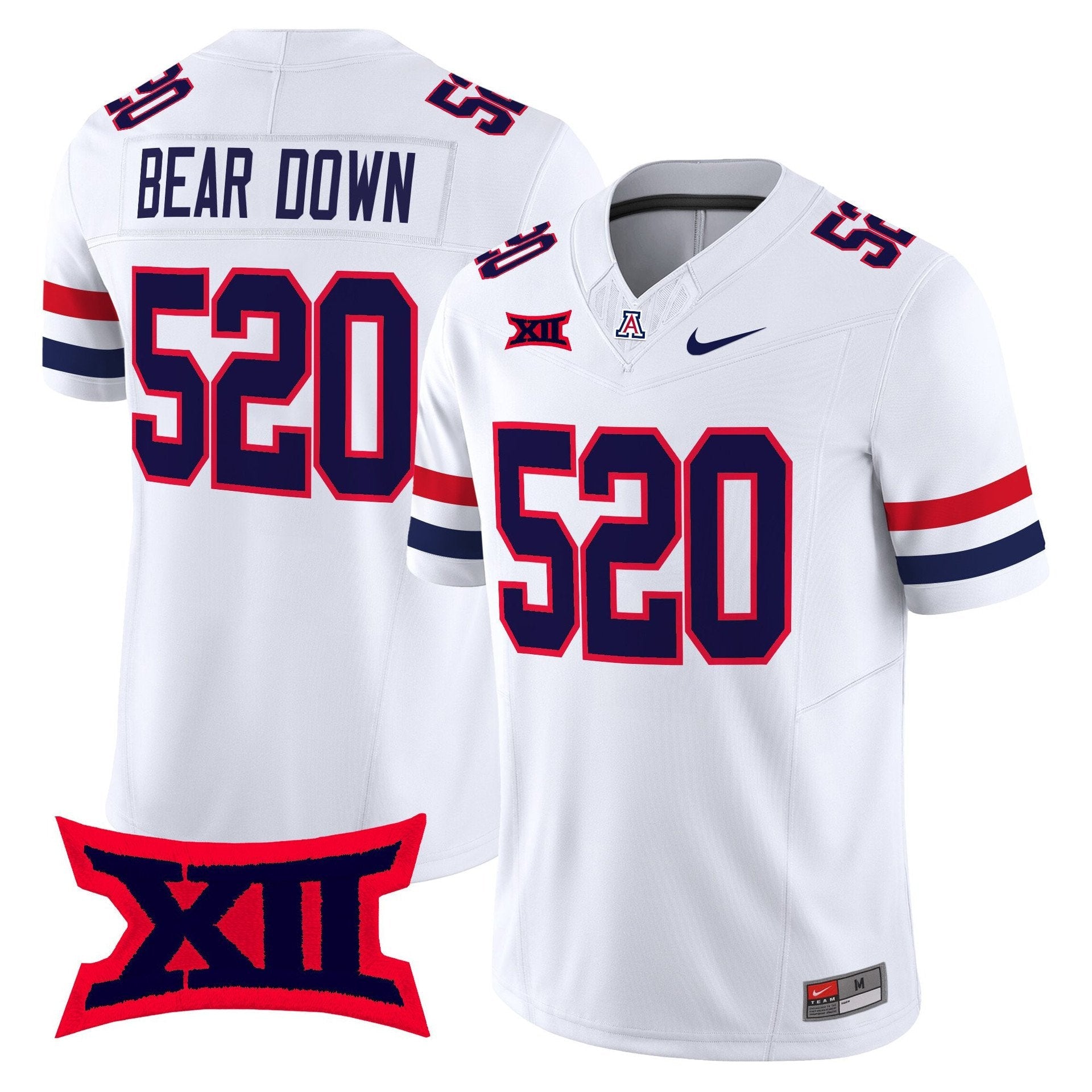 Bear Down Jersey #520 Arizona Wildcats 2025 Vapor Limited Stitched White