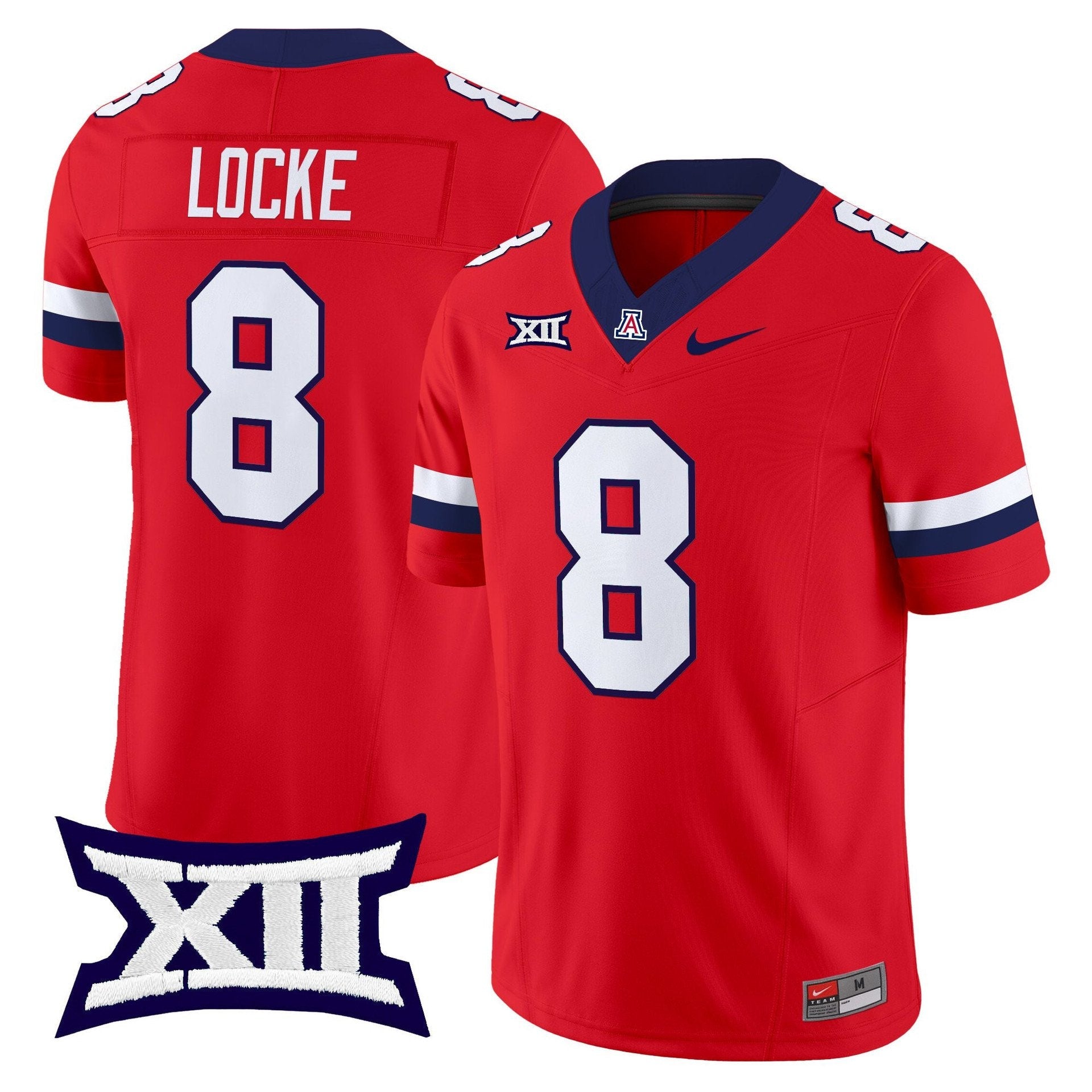 Braedyn Locke Jersey #8 Arizona Wildcats 2025 Vapor Limited Stitched Red