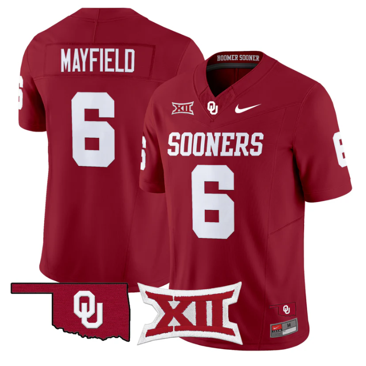 Baker Mayfield Jersey #6 Oklahoma Sooners Vapor Limited Stitched
