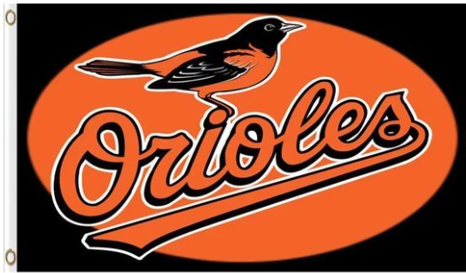 Baltimore Orioles Baseball Club flag 3X5Ft Banner USA Polyester with Brass Grommets - 18
