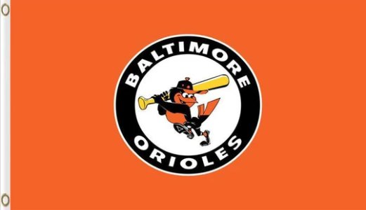 Baltimore Orioles Baseball Club flag 3X5Ft Banner USA Polyester with Brass Grommets - 3