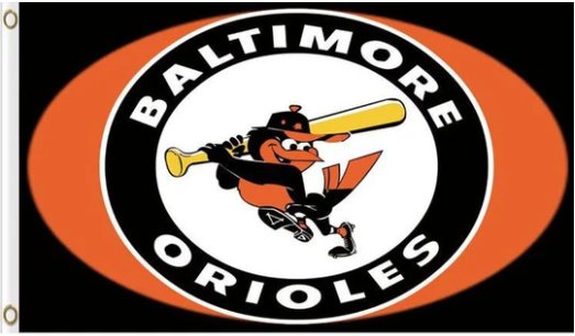 Baltimore Orioles Baseball Team Orange flag 3X5Ft Banner USA Polyester with Brass Grommets - 26