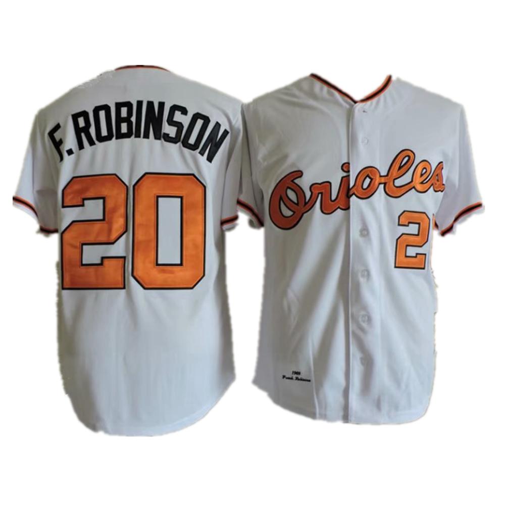 Baltimore Orioles Frank Robinson White 1969 Throwback Jersey