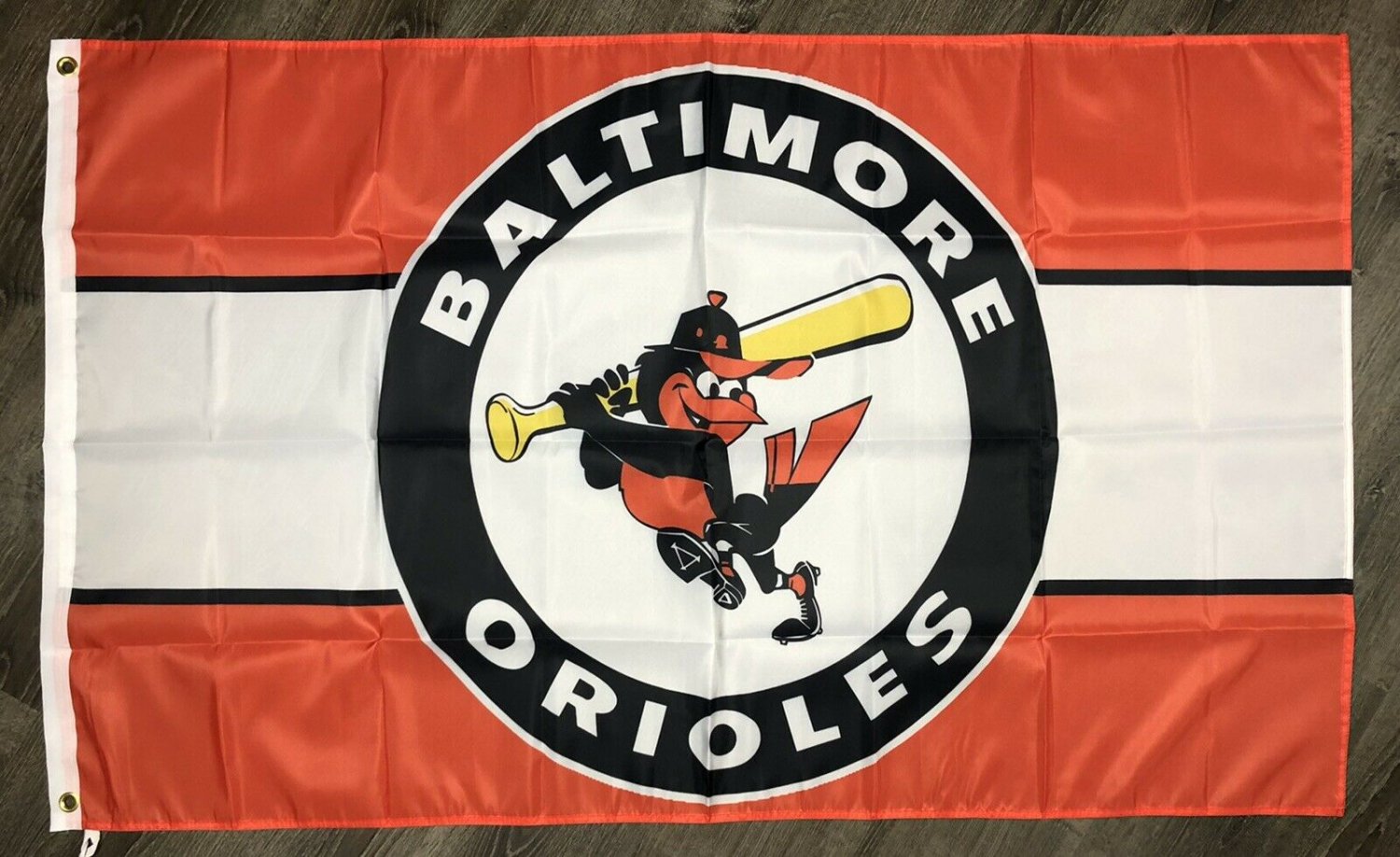 Baltimore Orioles Retro Style Logo Flag 3x5 ft Sports Banner Man-Cave Garage