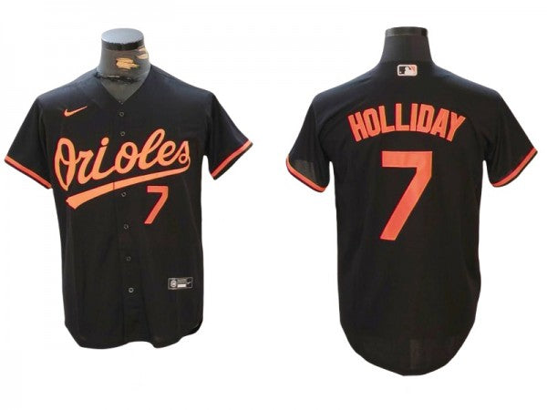 Baltimore Orioles #7 Jackson Holliday Orange Limited Jersey