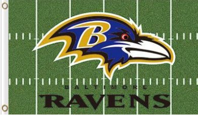 Baltimore Ravens Green Flag 3X5 Ft Polyester Banner USA 90x150cm