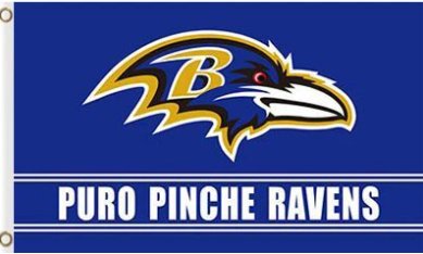 Baltimore Ravens Puro Pinche Flag 3X5 Ft Polyester Banner USA 90x150cm
