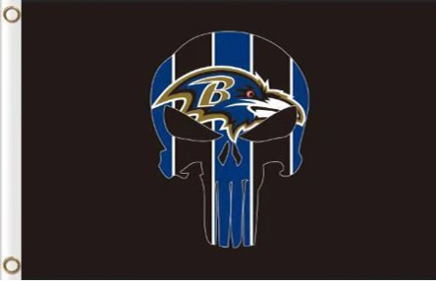 Baltimore Ravens Sport Club Flag 3X5 Ft Polyester Banner USA 90x150cm