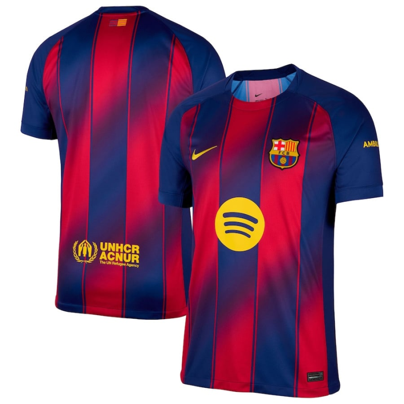Barcelona 2025-26 Home Jersey – Scarlet
