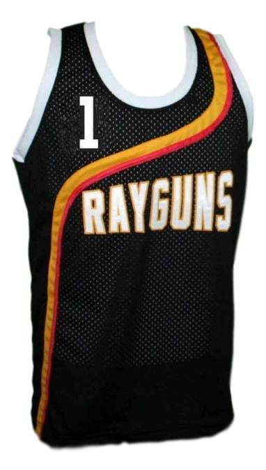 Baron Davis Jersey #1 Roswell Rayguns Basketball Sewn Black Stitched