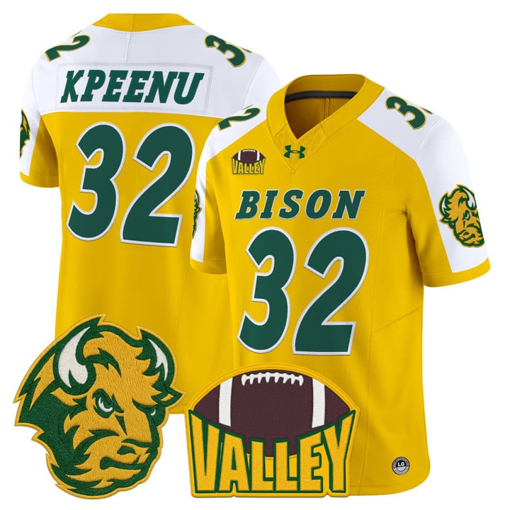 Barry Kpeenu Jersey #32 North Dakota State Bison 2025 Limited Stitched