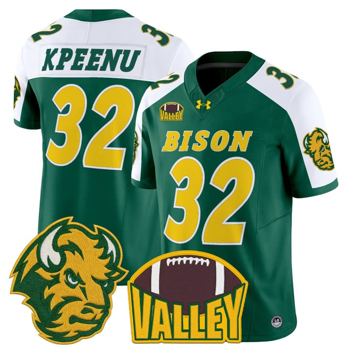 Barry Kpeenu Jersey #32 North Dakota State Bison 2025 Limited Stitched