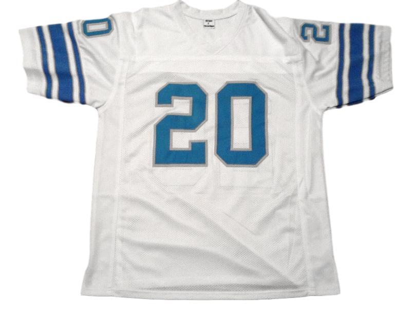 Barry Sanders Jersey #20 Custom Unsigned Football Jerseys Stitched White