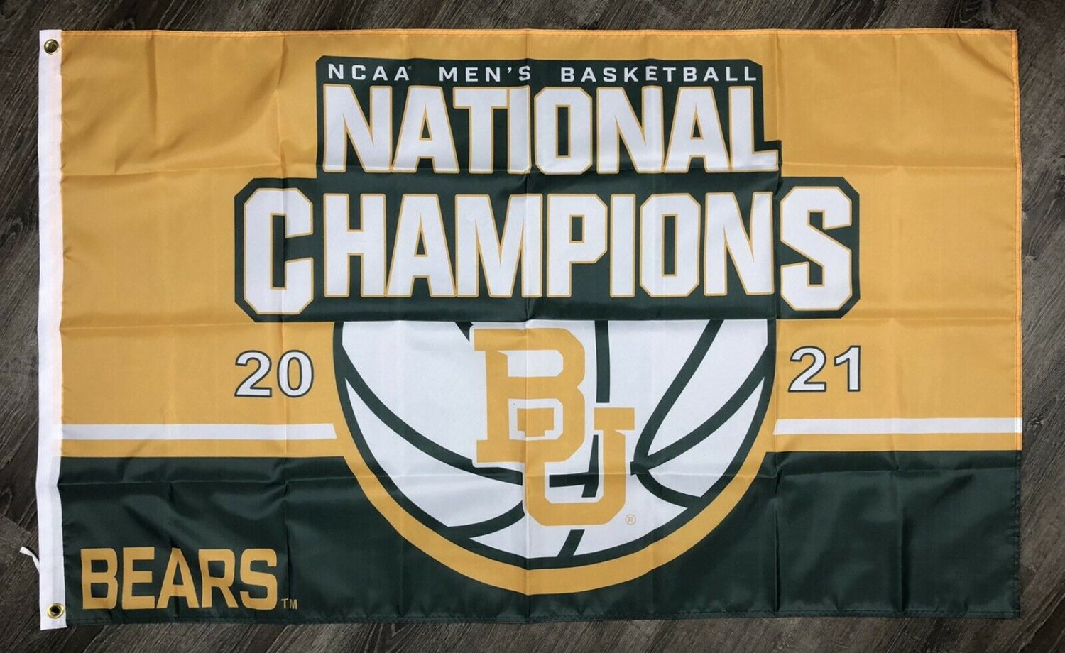 Baylor Bears Flag 3x5 Basketball National Championship Banner Man-Cave
