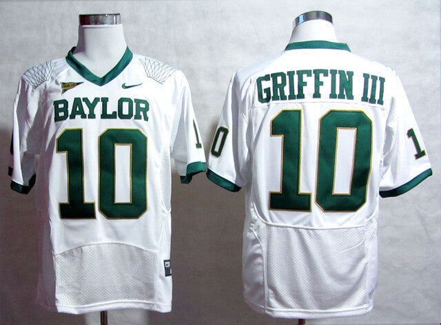 Baylor Bears #10 Robert Giffin III NCAA College Football Jersey White