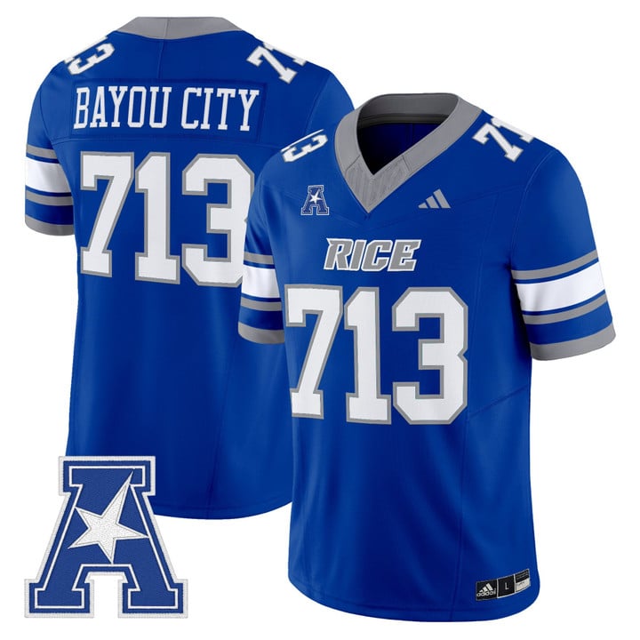 Bayou City Jersey #713 Rice Owls 2025 Vapor Limited Stitched