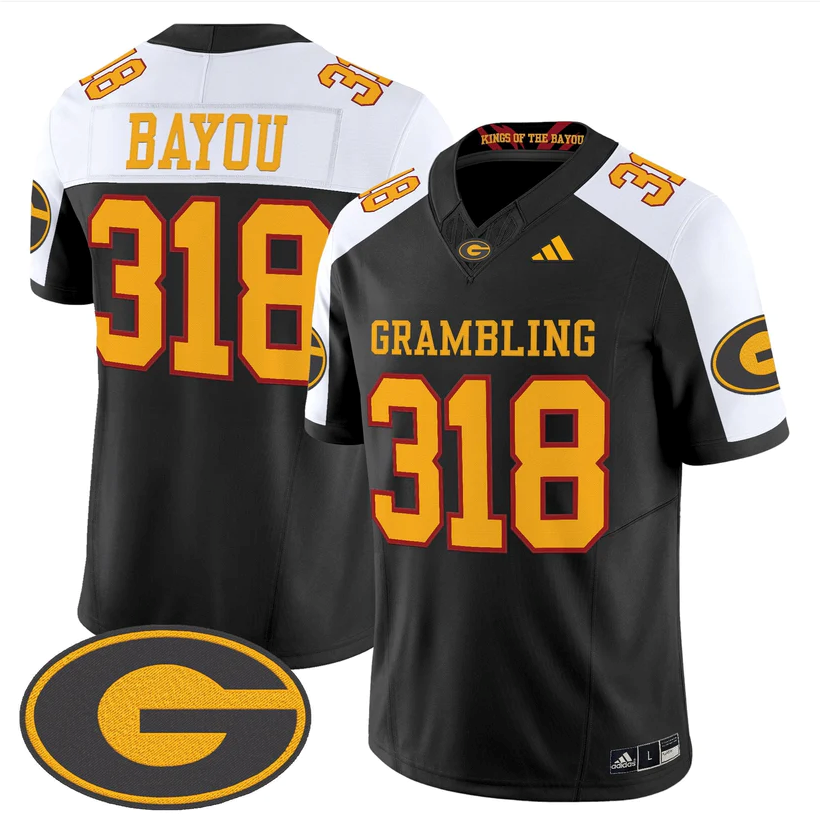 Bayou Jersey #318 Grambling Tigers 2025 Vapor Limited Stitched