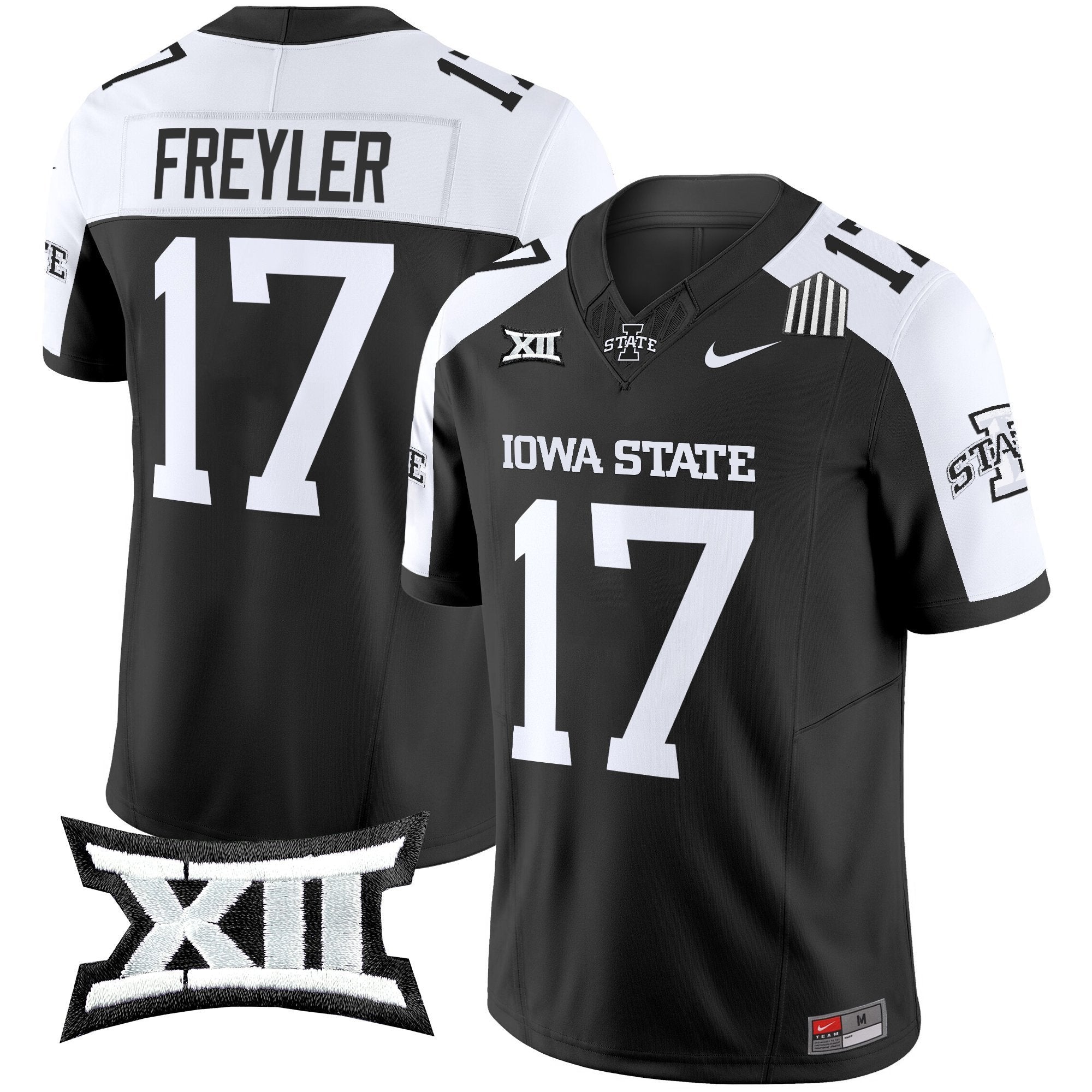 Beau Freyler Jersey #17 Iowa State Cyclones 2025 Stitched Black Alternate