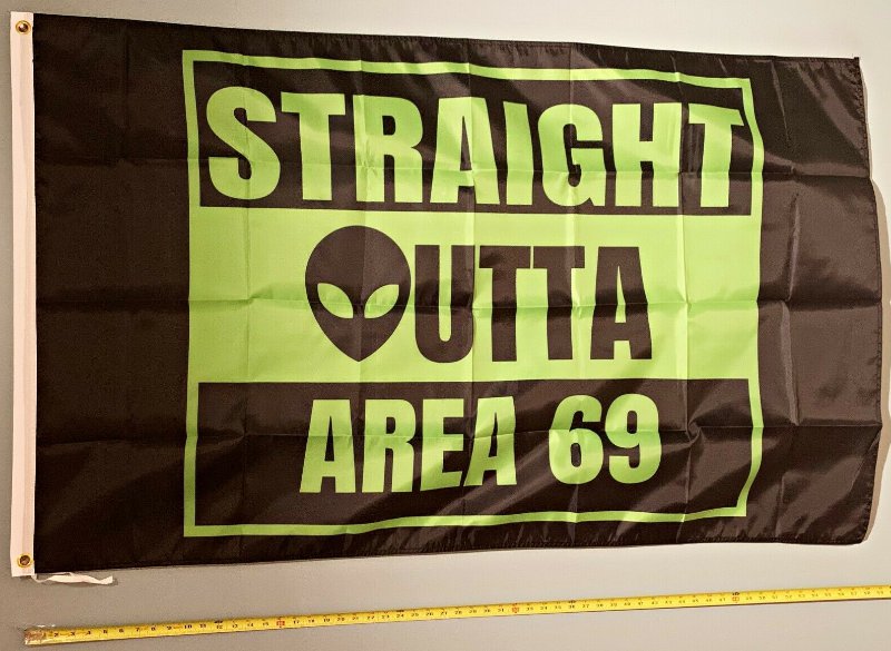 Beer Flag 69 Flag Straight Outta Area 69 Beer Funny USA Sign 3x5'