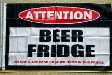 Beer Flag BEER FRIDGE Busch Light Bud Twisted Claw Sign Poster 3x5