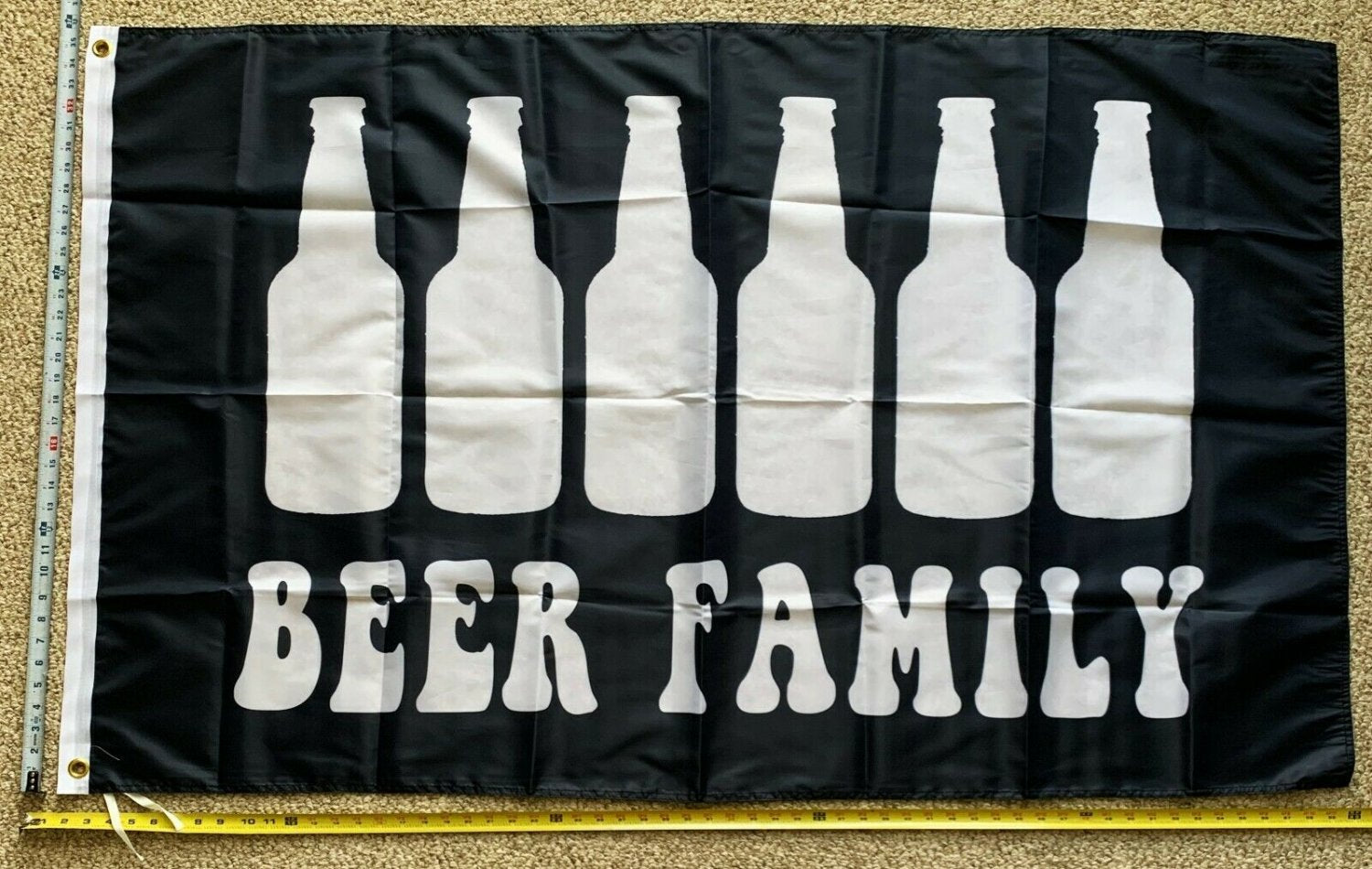 Beer Flag Beer Pong Beer Family Party Fun Bud Claw Busch Sign 3x5'