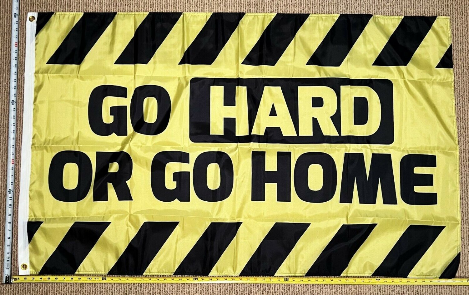 Beer Flag Go Hard Or Go Home Y Cool Party Busch Bud Sign Sign 3x5'