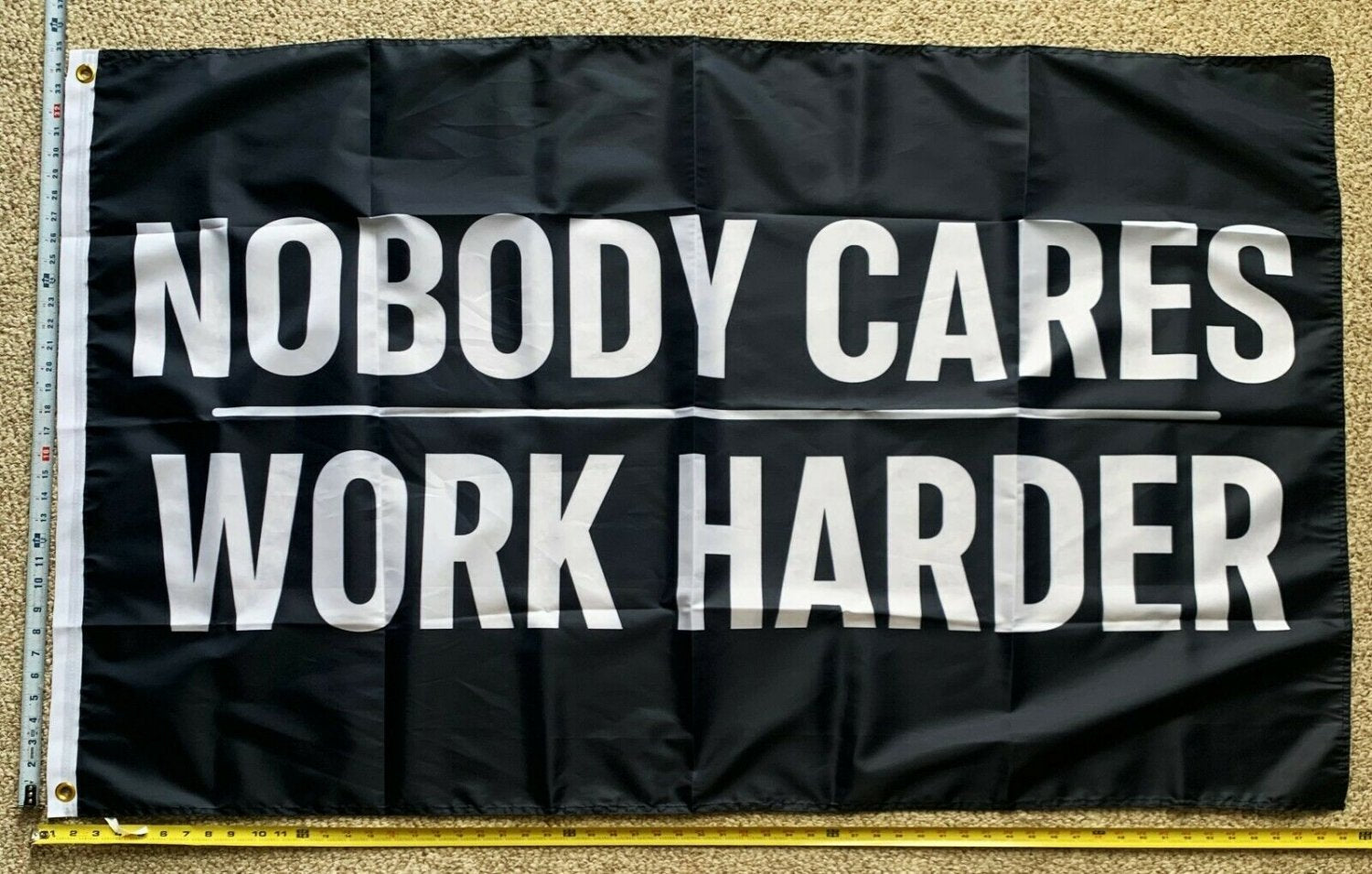 Beer Flag Nobody Cares Work Harder Party Busch Bud Sign Sign 3x5'