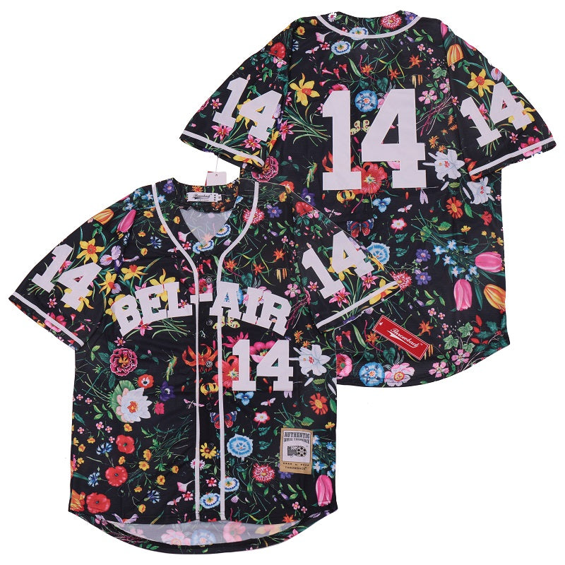 Bel Air Floral Movie Baseball Jersey
