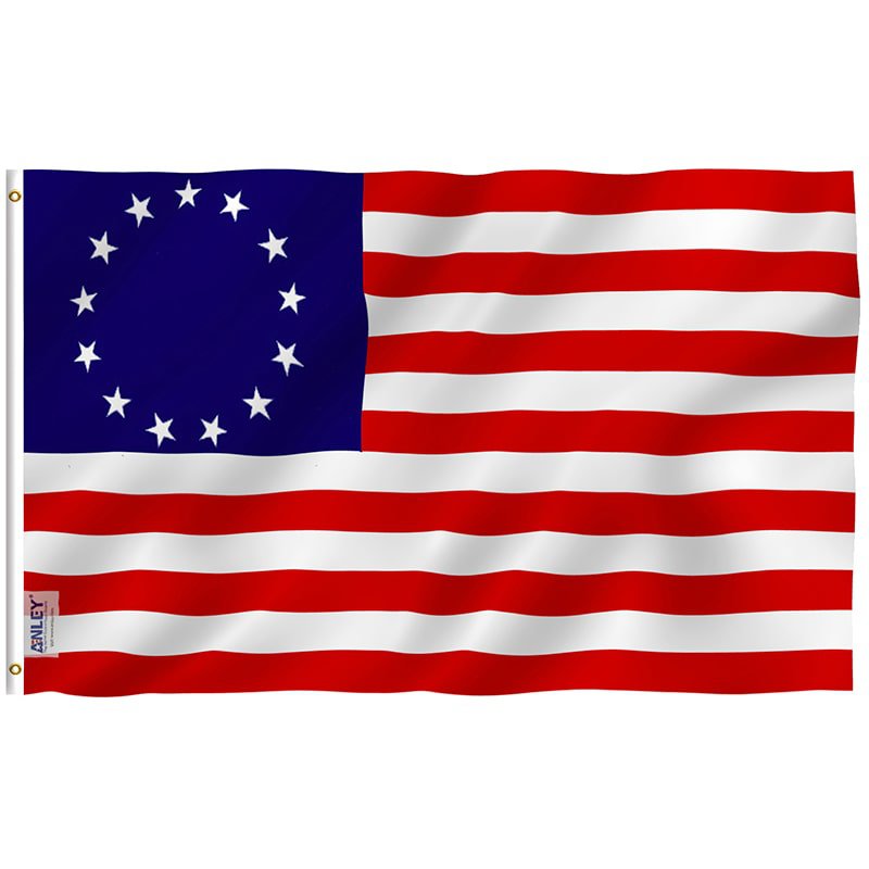 Betsy Ross Flag - United States Flag with Brass Grommets 3X5Ft Banner USA