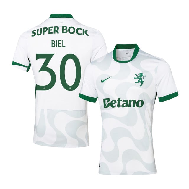 Biel Teixeira 30 Sporting CP 2025-26 Third Match Jersey – White