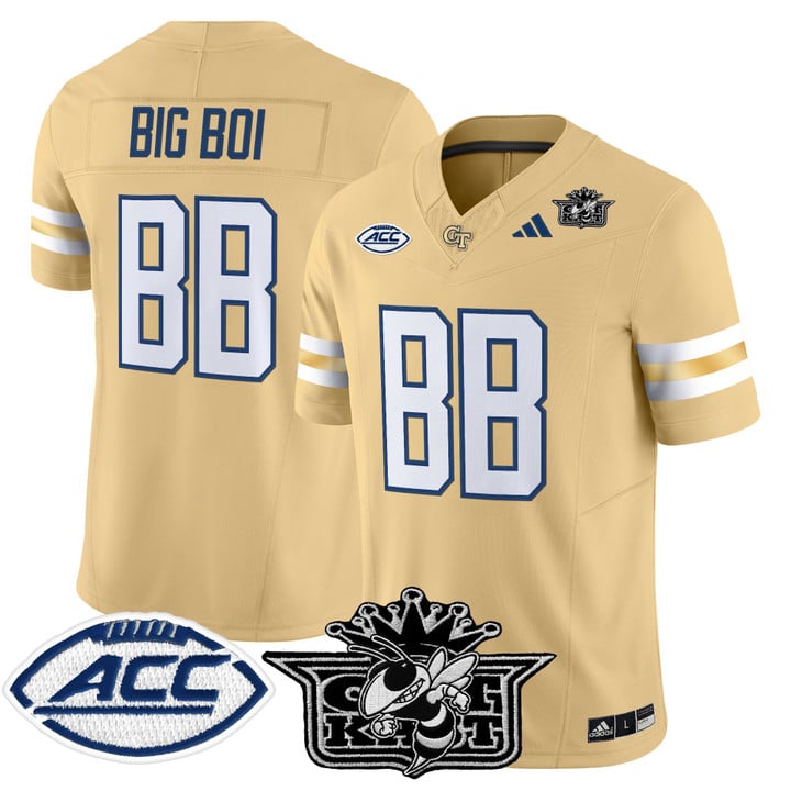 Big Boi Jersey #BB Outkast Georgia Tech Yellow Jackets 2025 Stitched