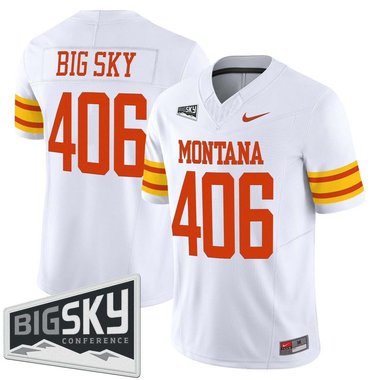 Big Sky Jersey #406 Montana Grizzlies 1995 Throwback Vapor Stitched