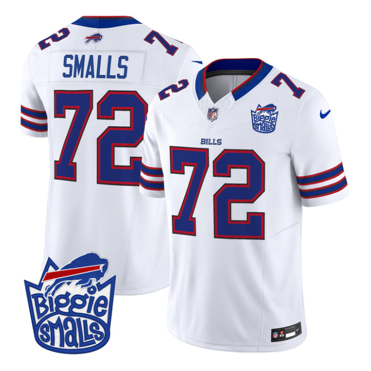 Biggie Smalls Jersey #72 Biggie Smalls Patch Vapor Limited Stitched