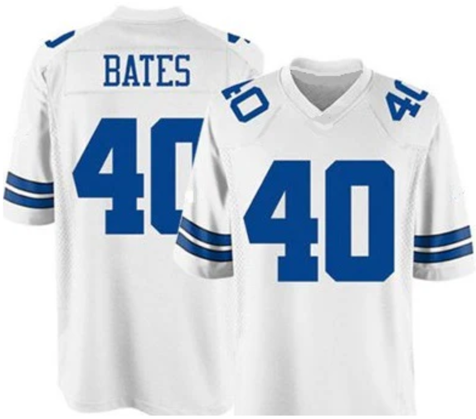 Bill Bates Jersey Dallas Cowboys Custom Throwback Football White