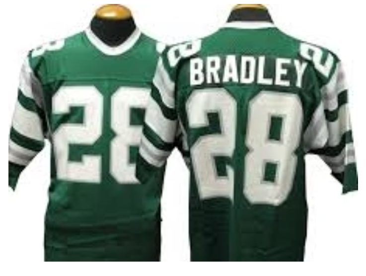 Bill Bradley Jersey Philadelphia Eagles Custom Throwback Football