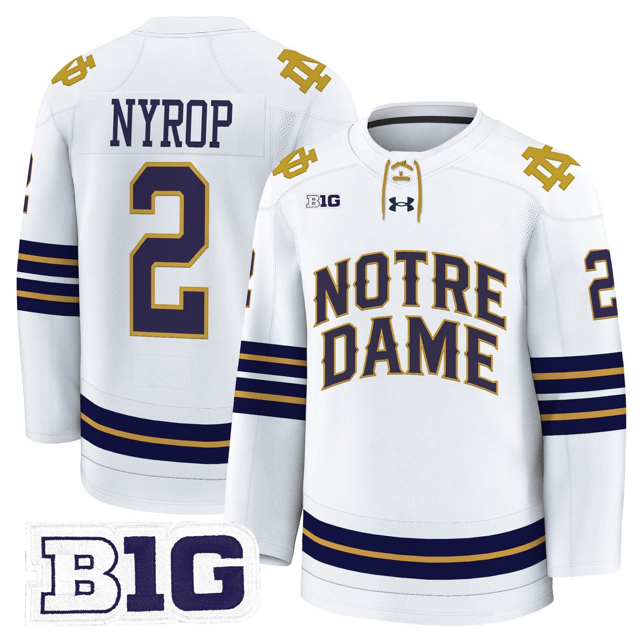 Bill Nyrop Jersey #2 Notre Dame Fighting Irish 2025-26 Premium Stitched