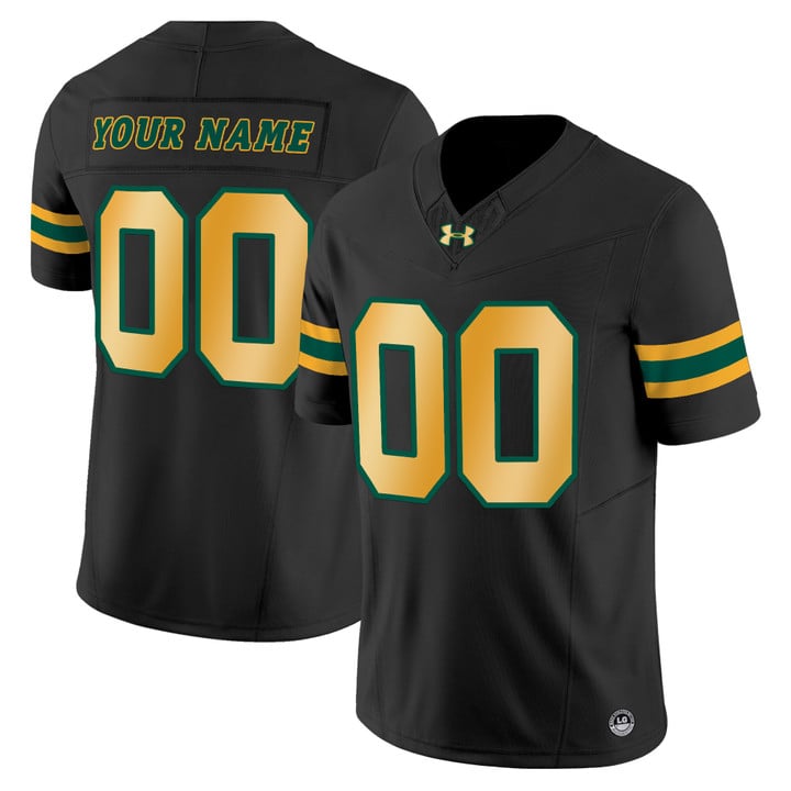 Custom North Dakota State Bison Jersey Name, Number Limited Stitched Black