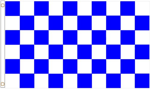 Blackburn Rovers Check Flag 3x5ft Banner polyester